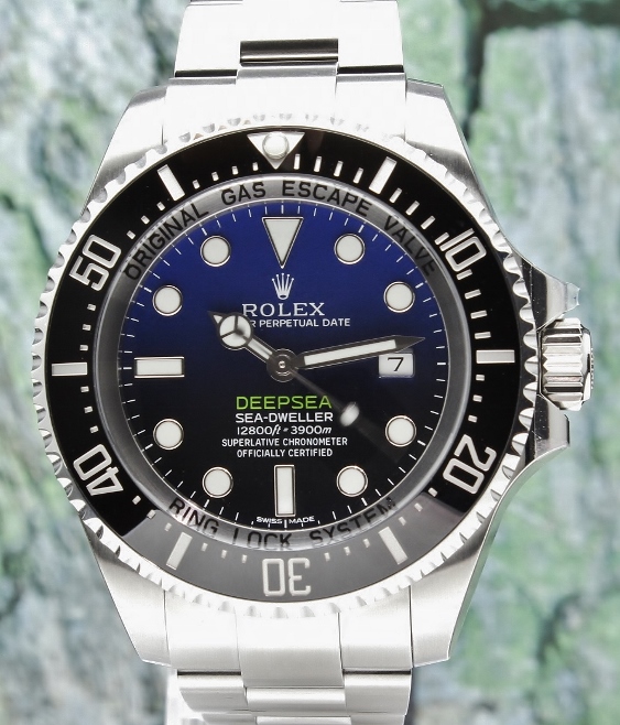 (image for) LIKE NEW ROLEX OYSTER PERPETUAL DATE - DEEP SEA D- BLUE DIAL / 116660
